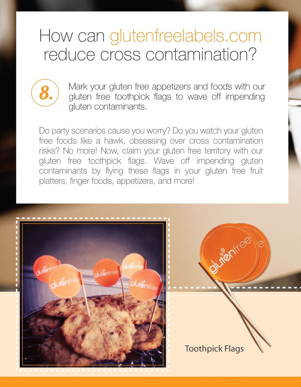 How can glutenfreelabels.com reduce cross contamination?