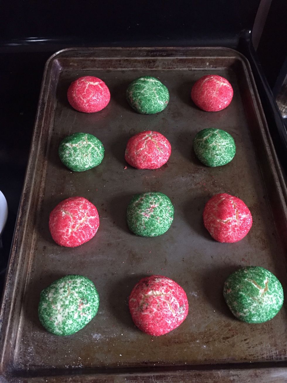 How my cookies looked after I removed them from the oven!