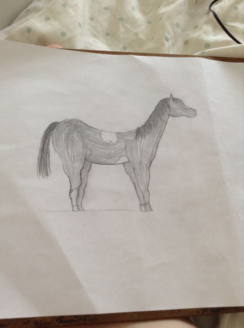 How the hair should look after that step