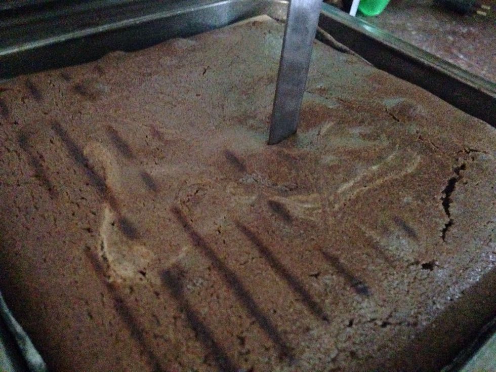 how to check? Insert knife of tooth pick. If it comes out clean then its done