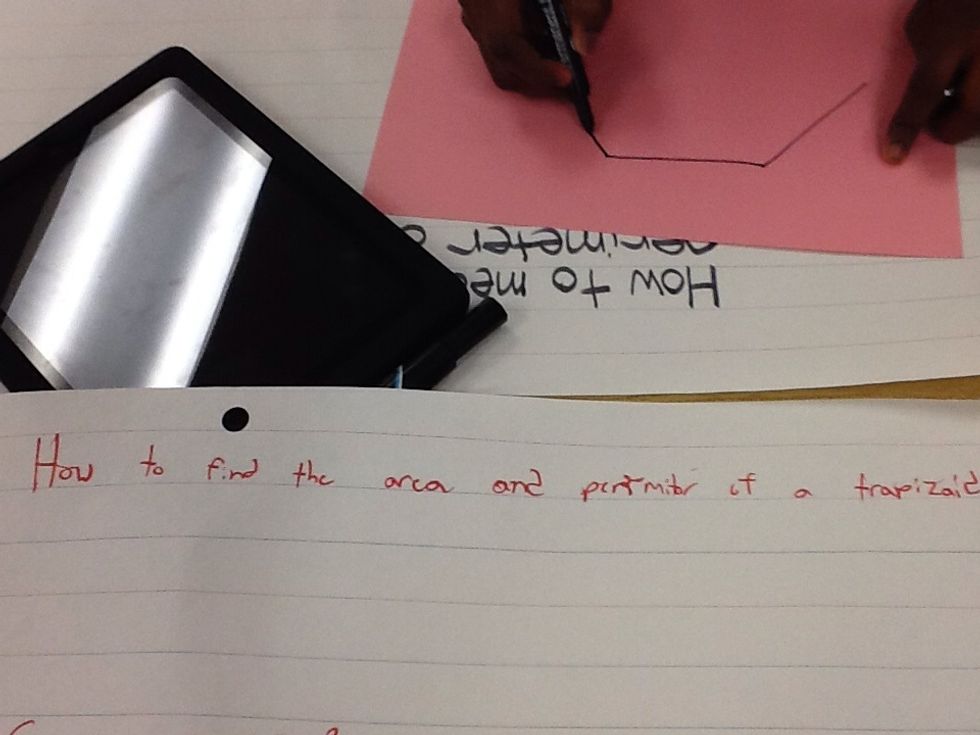 How to find the the area and perimitor of a trapezoid