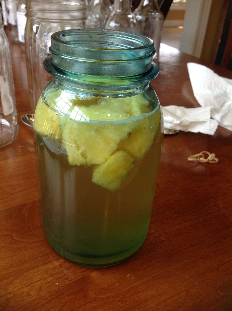 However, it's important that your tea has a low Ph (high acid) level before adding fruit so the fruit doesn't spoil during this fermentation.