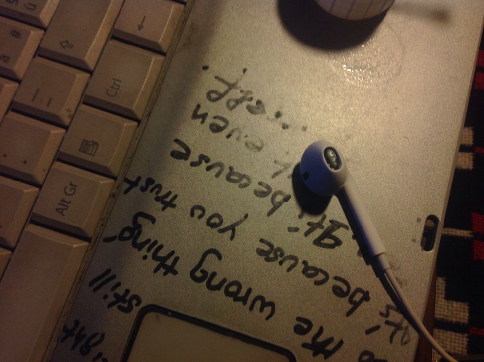 Hydrogen peroxide will soften the ear wax or perhaps dissolve it and even unclogs the pores due to dirt or wax, EarPod slightly soaked in H2O2.
