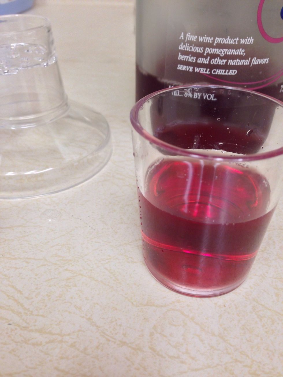 I/2 cupful of Arbor Mist wine