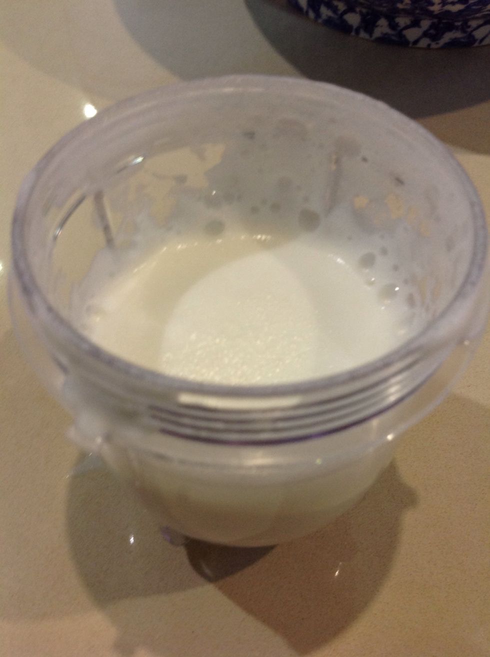 I accidentally let the froth overflow a little. It's easy to do, so keep an eye on it!