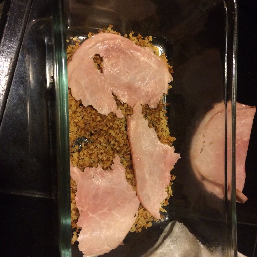 I add ham because my son loves it when I do that but it's completely optional.