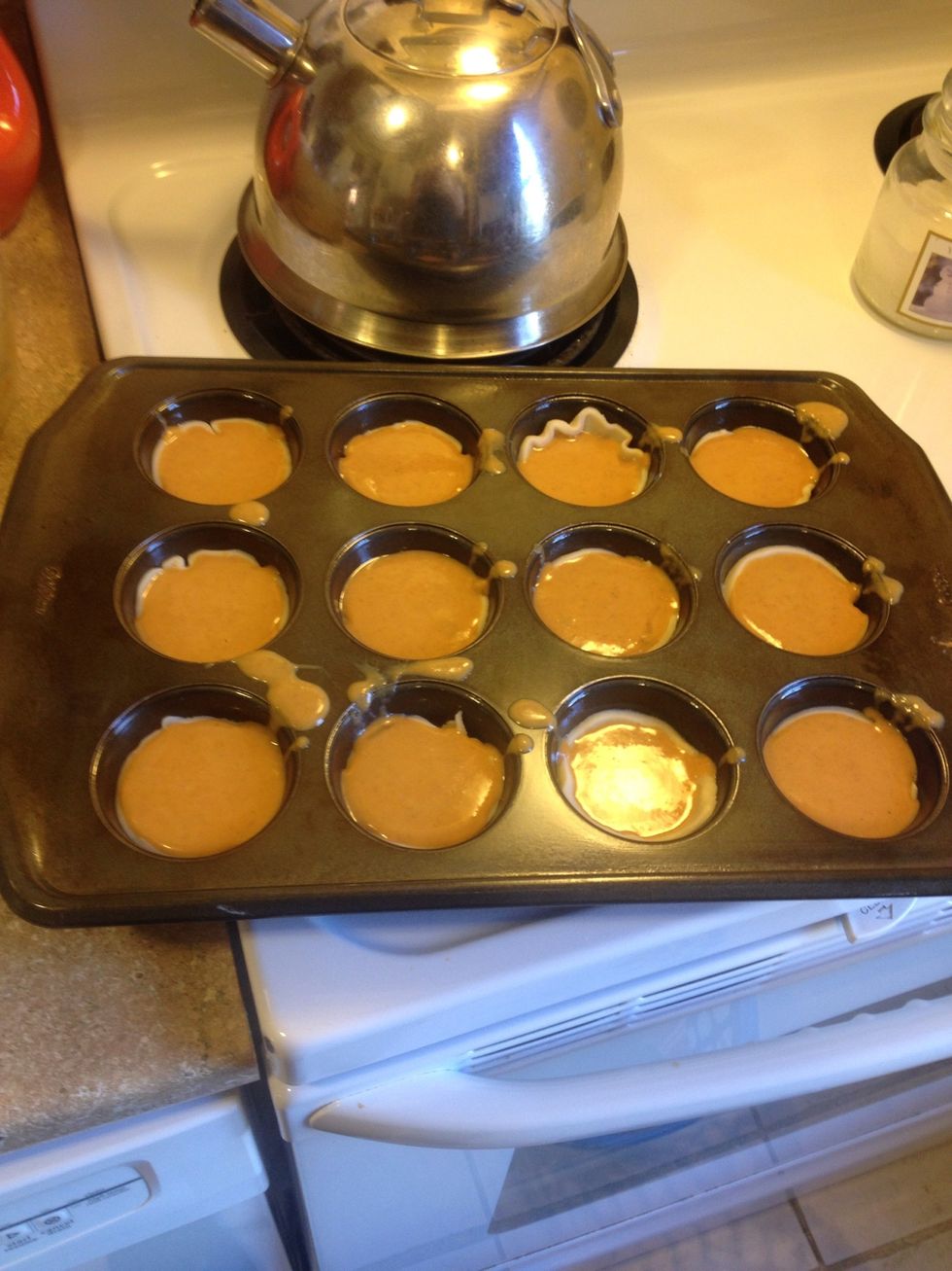 I add it in the oven with the pies