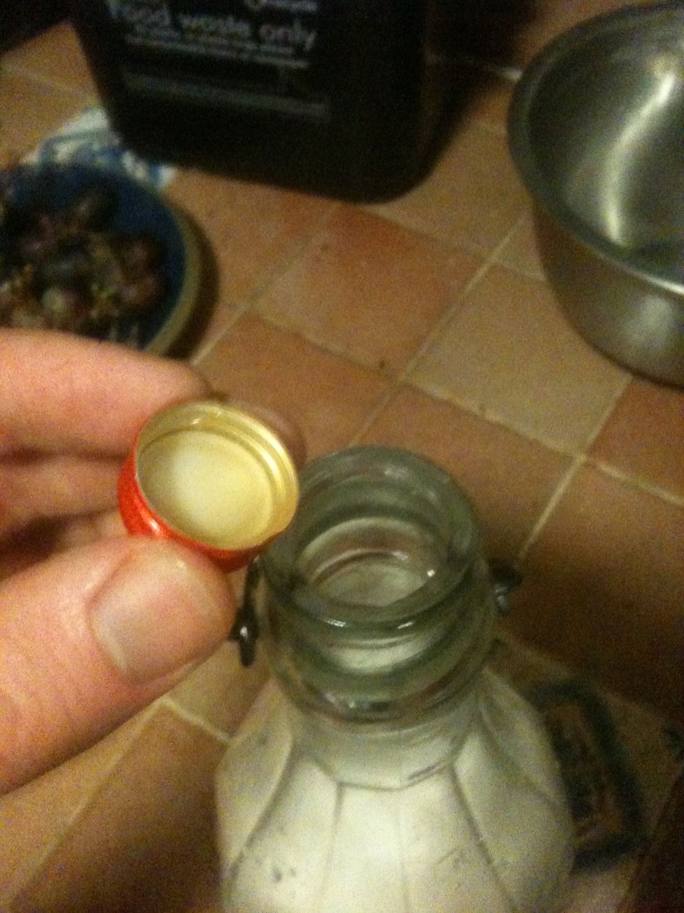 I add two capfuls of natural vanilla extract...