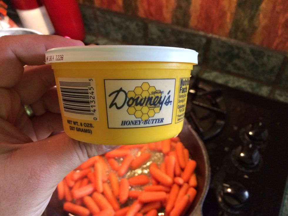 I added 2 tbl of honey butter and melted into the carrots and cooked another couple minutes.