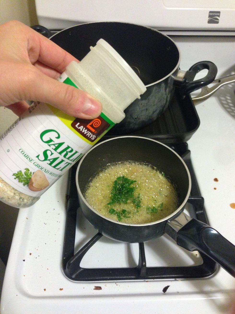 I added 2 tsp of garlic salt.
