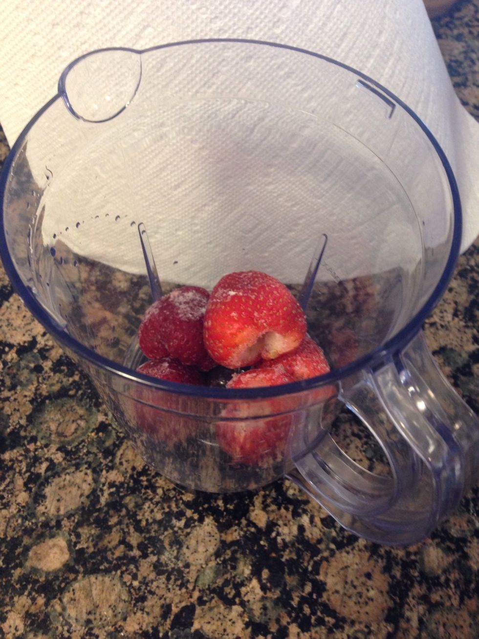 I added 6 strawberries.