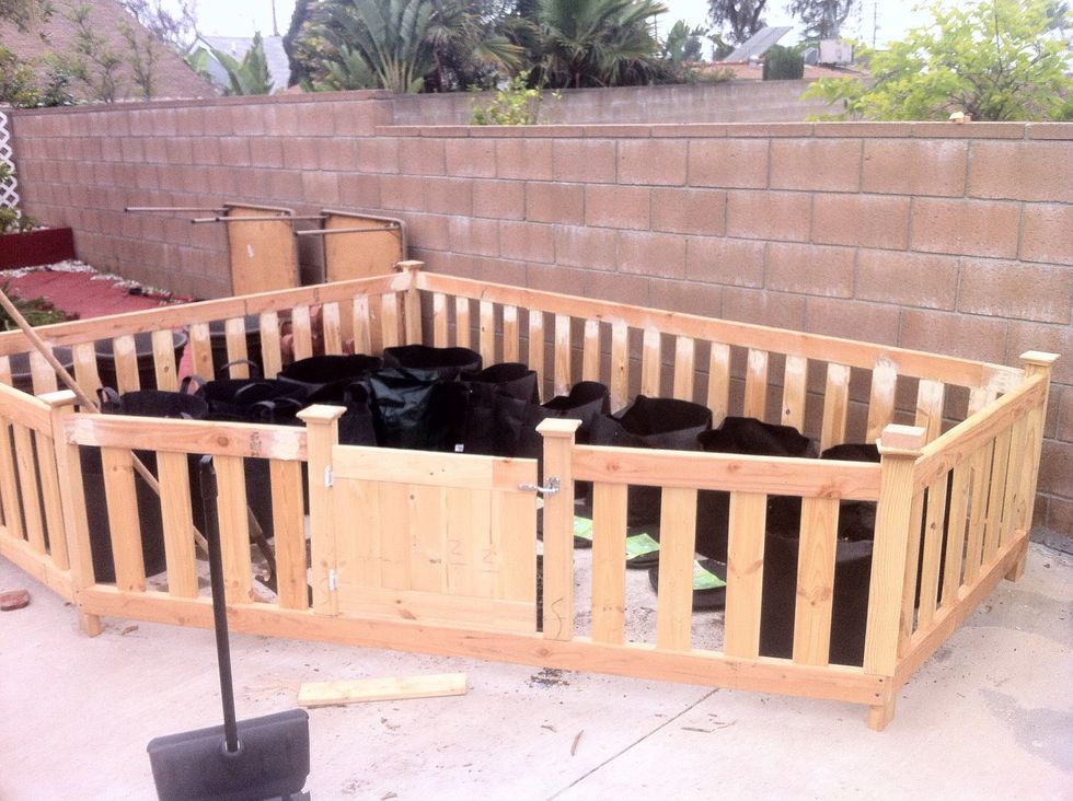 I added a 3 inch stud underneath so water runs thru and doesn't soaked the 2x4.