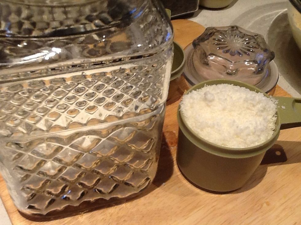 I added a cup of coconut to the remainder. It should be gently folded in. I made the mistake of using the mixer and deflated it some.