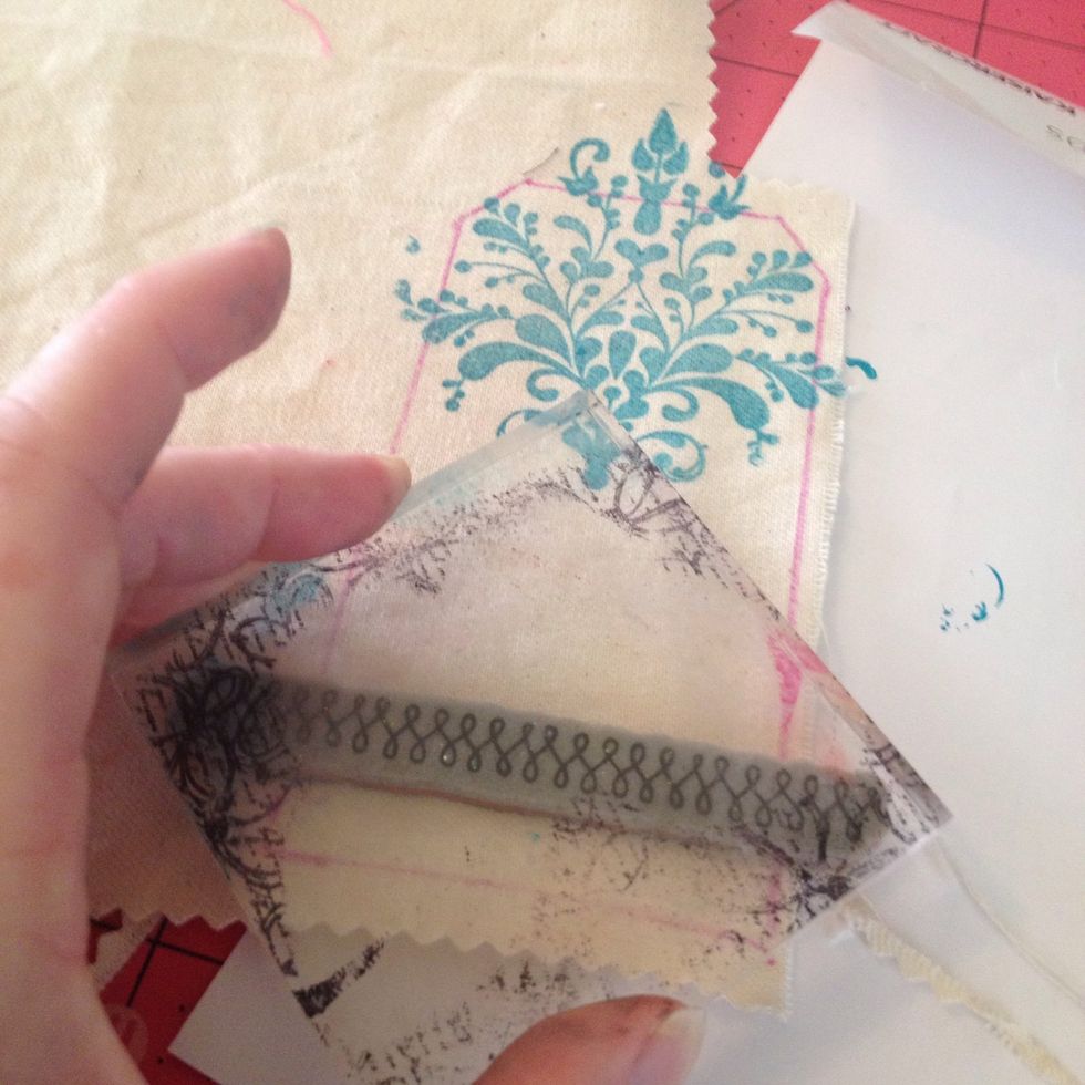 I added a cute border. Remember to press from and even but not to hard.