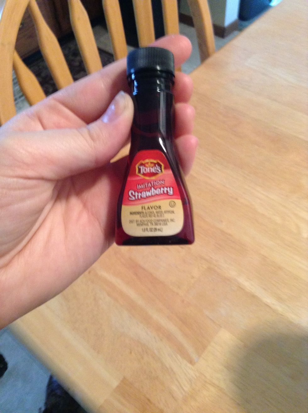 I added a little bit of strawberry flavor to make not take like wax