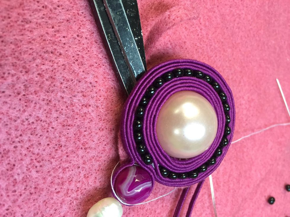 I added a pearl for interest here!