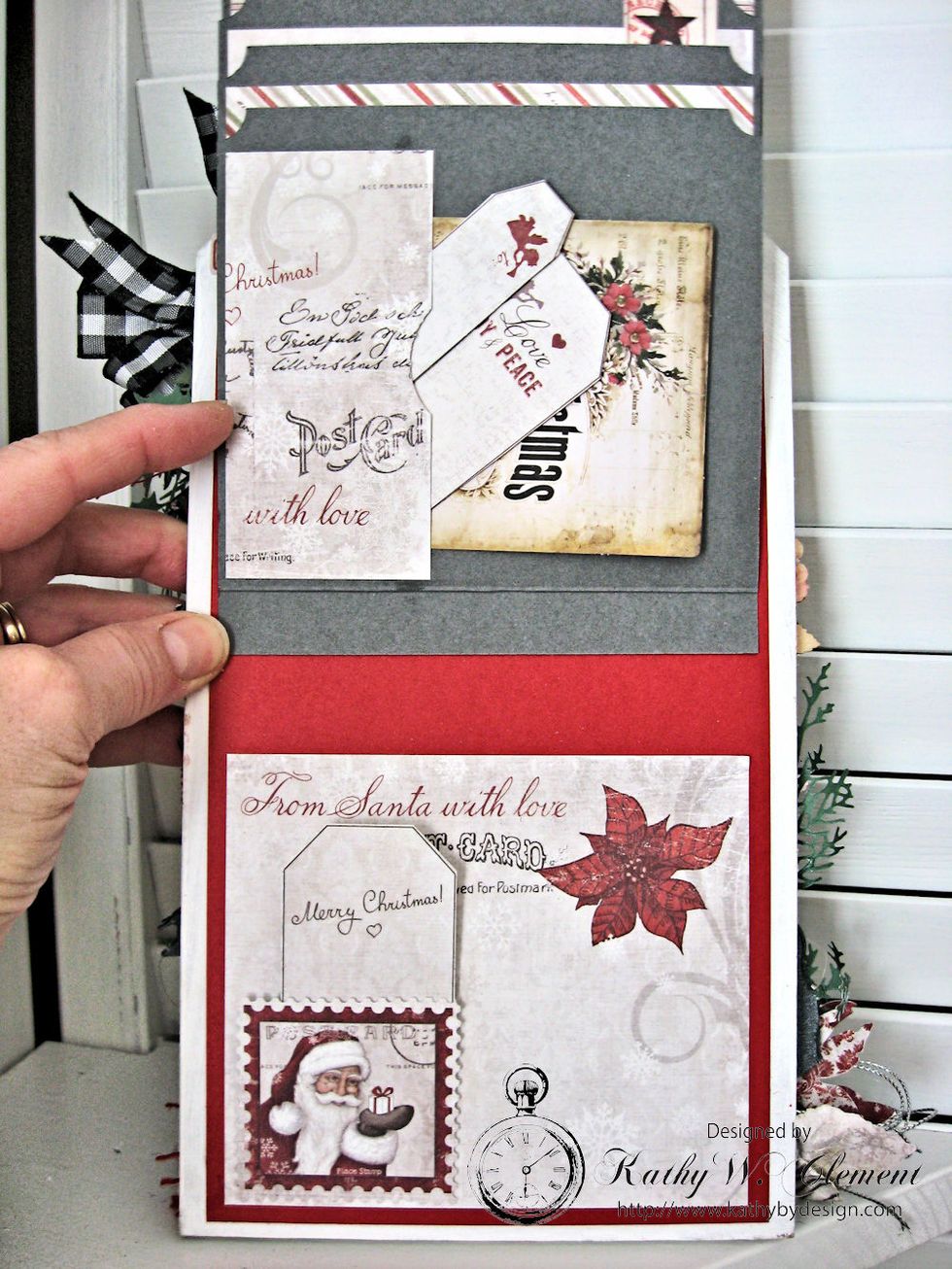 I added a small pocket/tags to the final flap of the waterfall. I hope you enjoyed this tutorial. If so, please let me know in the comment section below. Thanks, and Merry Christmas!