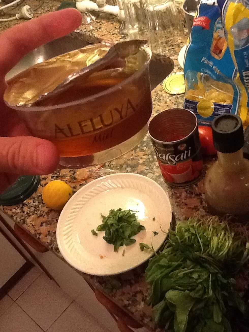 I added a teaspoon of honey to thr sauce and some chia seeds