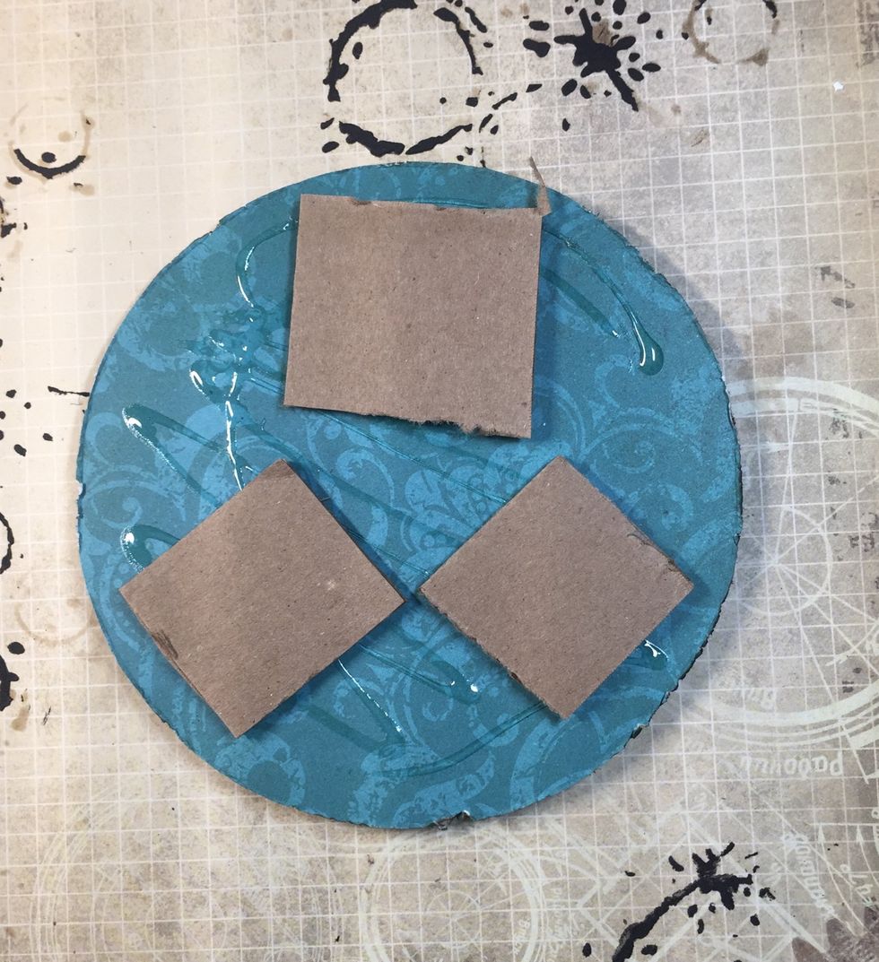 I added cardboard to most of the layers to create a lot of dimension.