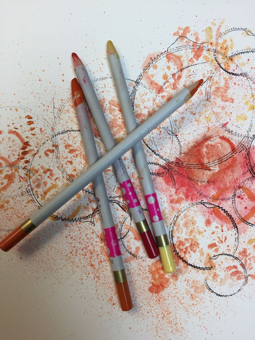 I added more colors with my pencils