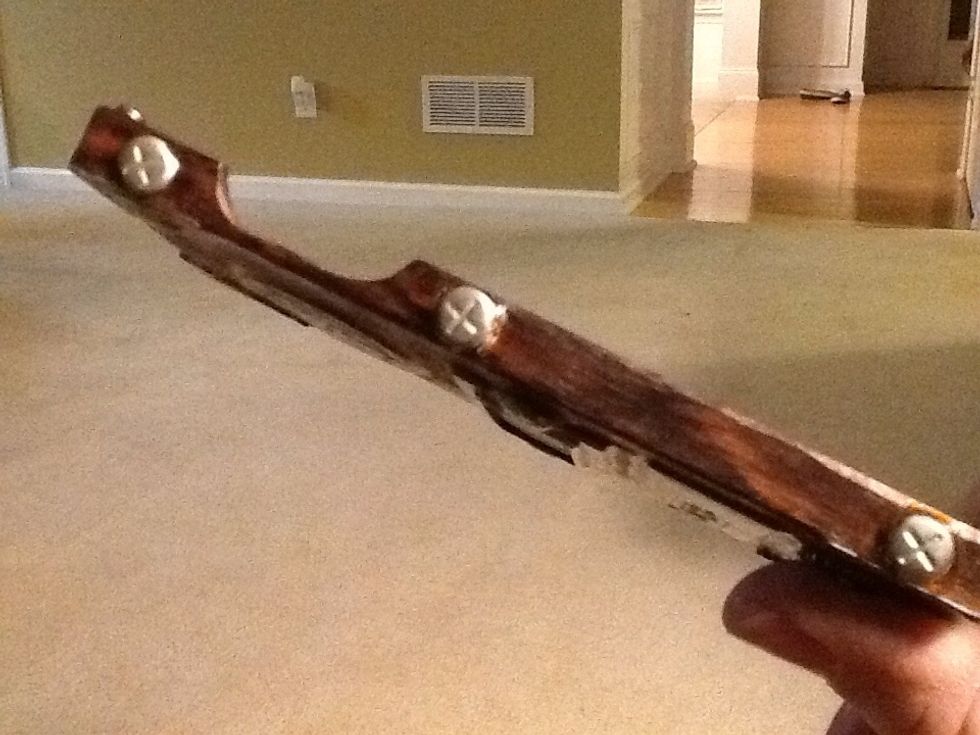 I added pretend screws to give it that special look.