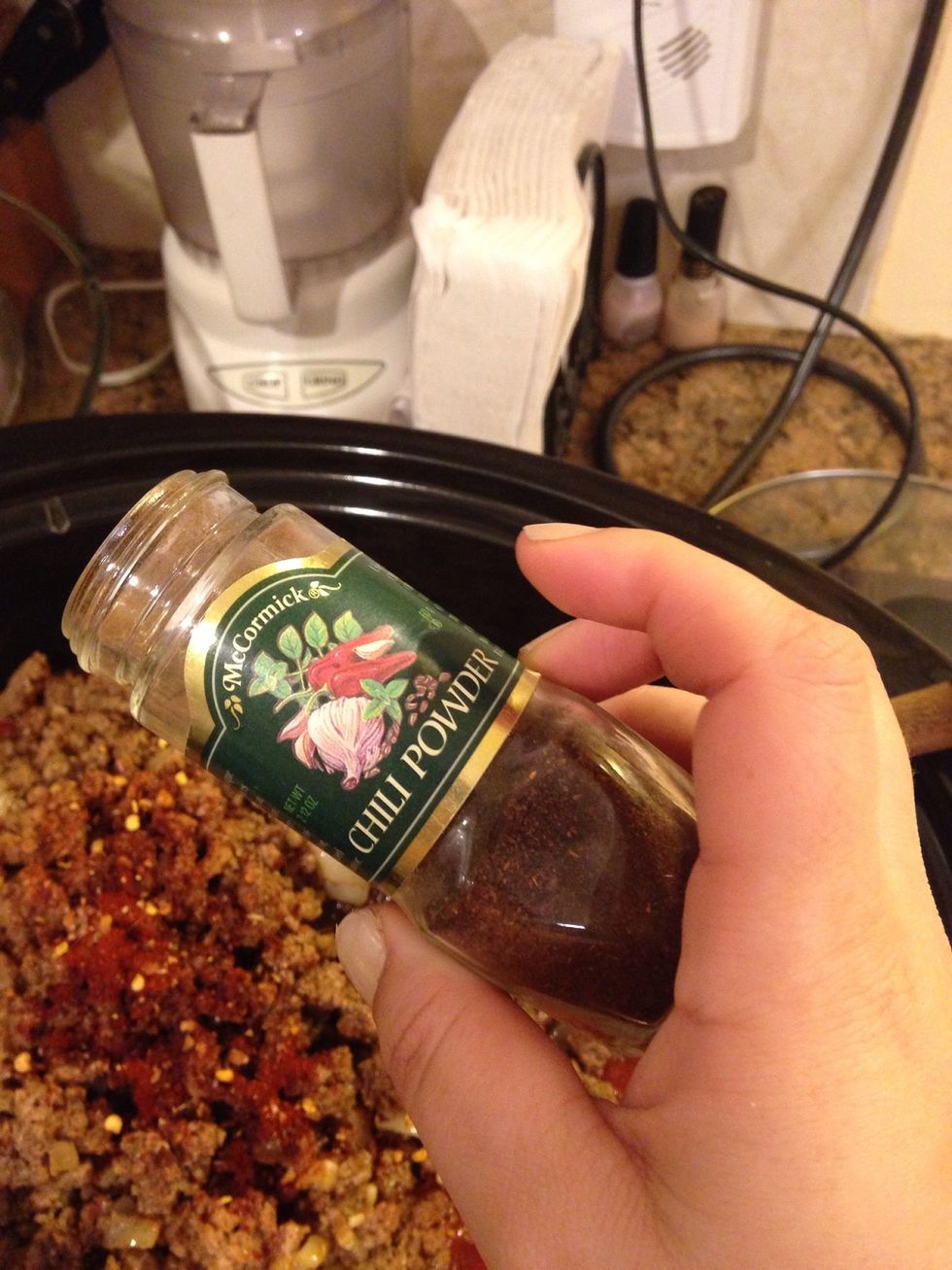 I added quite a bit of chili powder because I wanted this extra spicy.