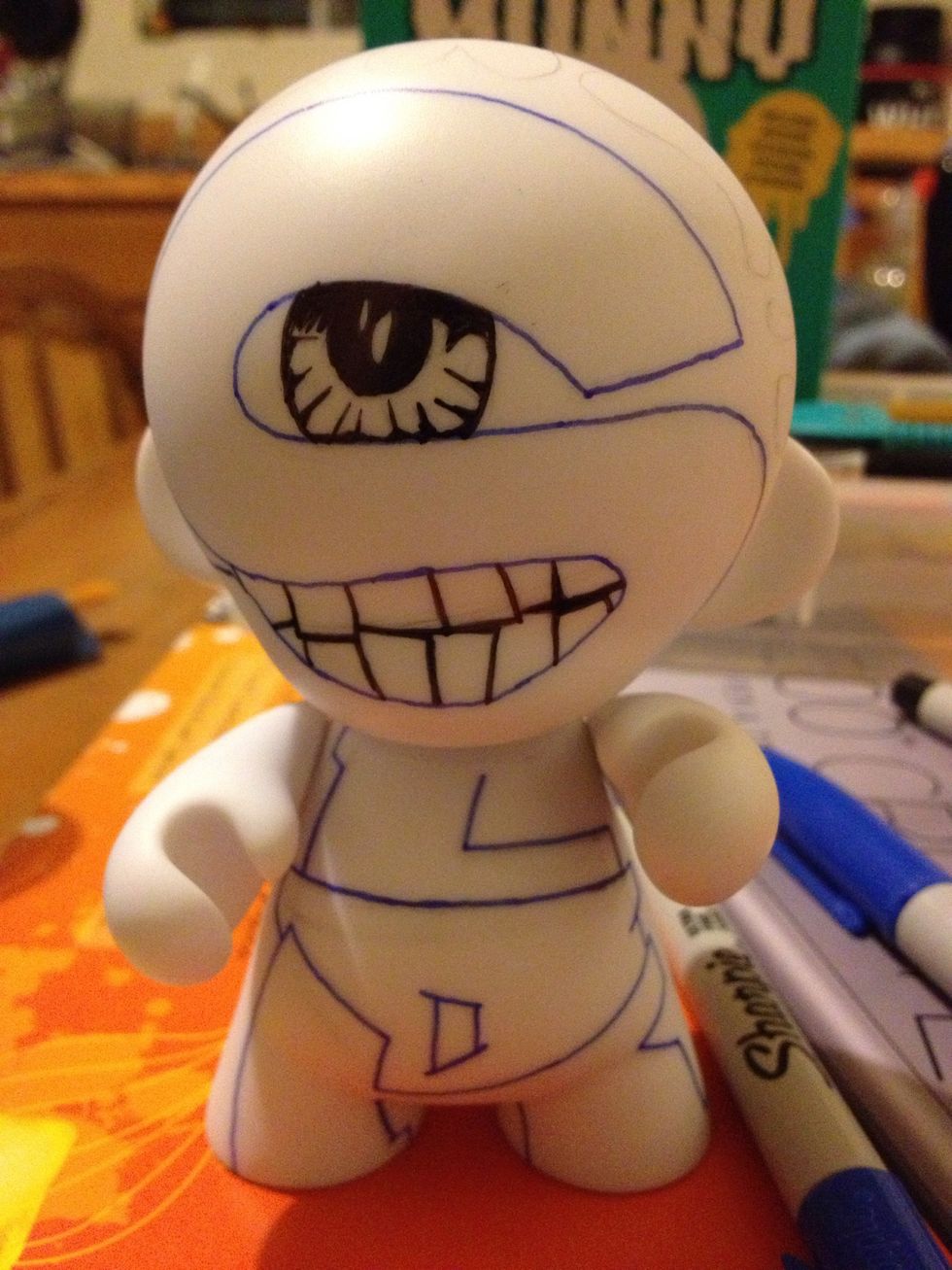 I added some facial features