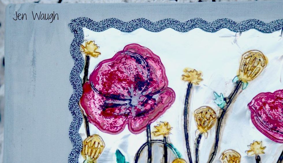 I added some metallic trim around the edges.