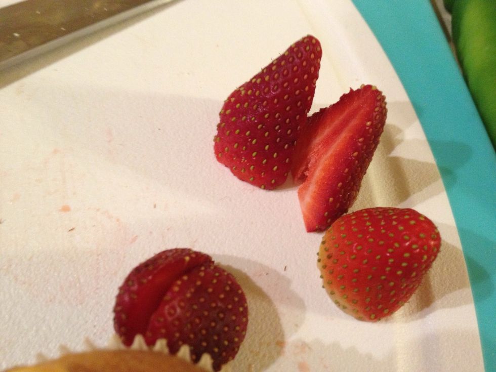 I added strawberries :) Yum! (Make sure you slice them into halves or thirds) If you don't like fruit add chocolate cream or a sweet cream :)