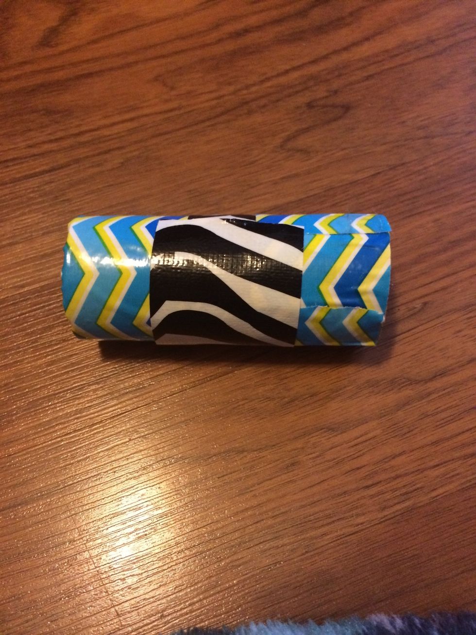I added the last piece of duct tape to the roll! You can adjust the duct tape on how you like!