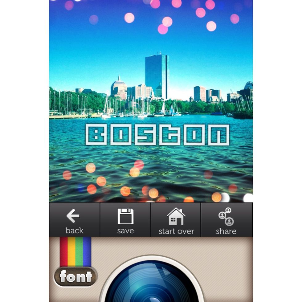 I added this text using Instafonts. I will not use this text as my final photo edit. I am using the one with no text. Using Instafonts is also great way to add style to your photo.