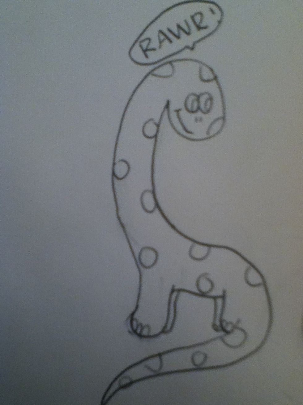 I added toe nails and polka dots! But be creative! Let the juices flow!