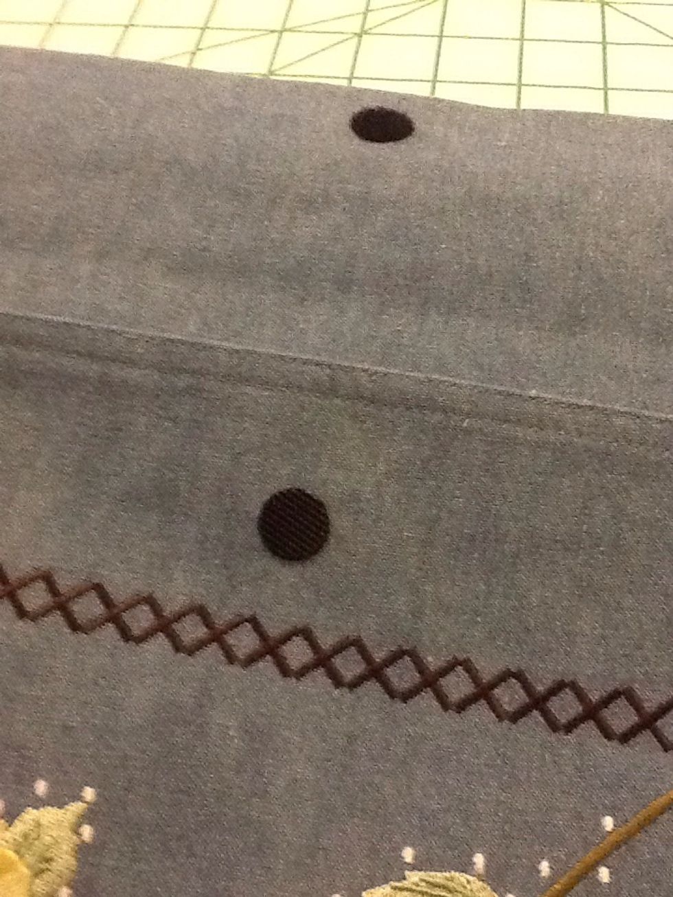 I added Velcro to keep it closed, but it is an optional step. I made another one exactly like this and simply ironed the flap down & it stays closed.