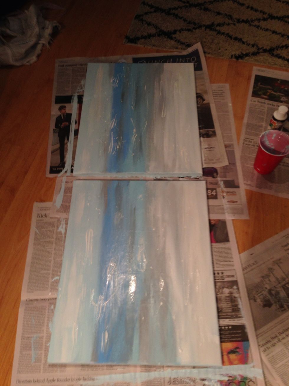 I added white to the sky to make clouds.