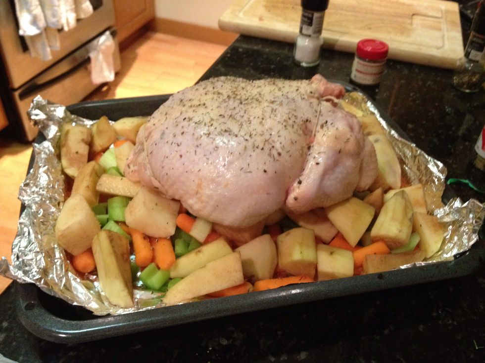 I also added fresh thyme and black pepper as well.