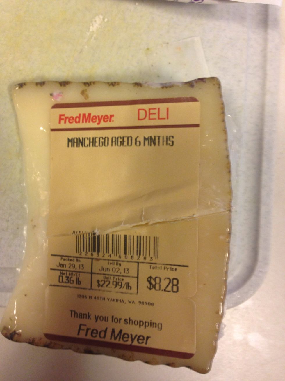 I also had a small block of manchego so I grated that into it as well!