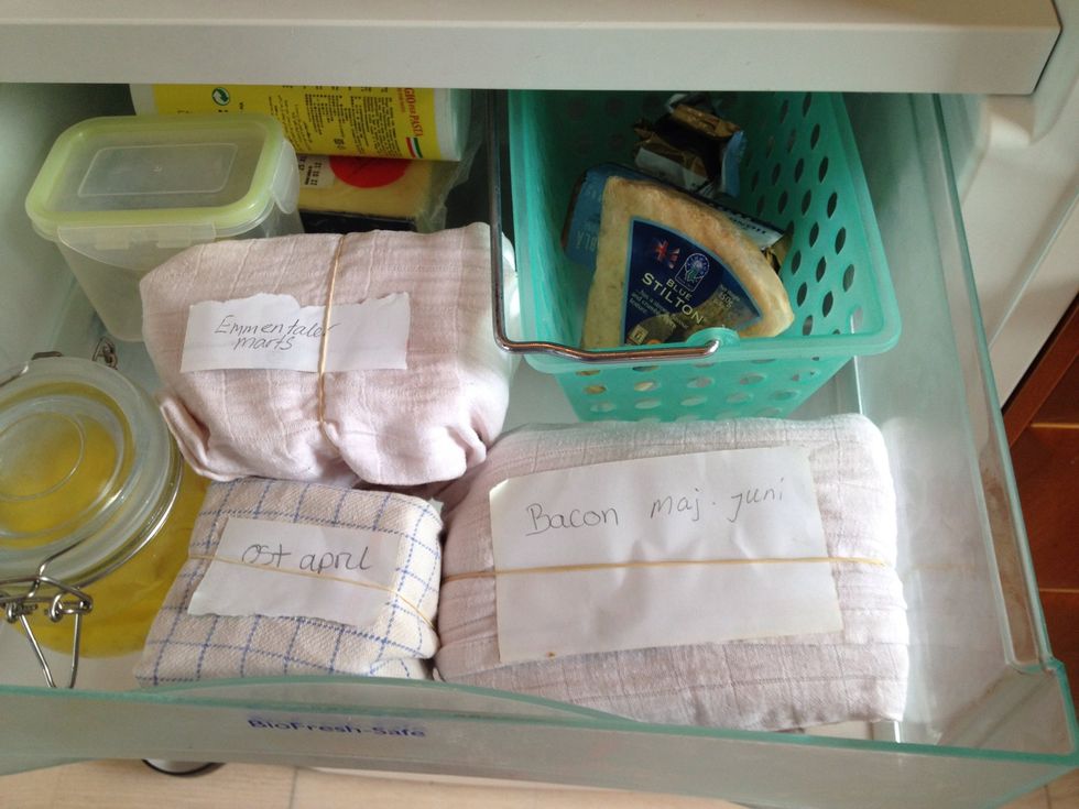 I also pack my cheese in cloth