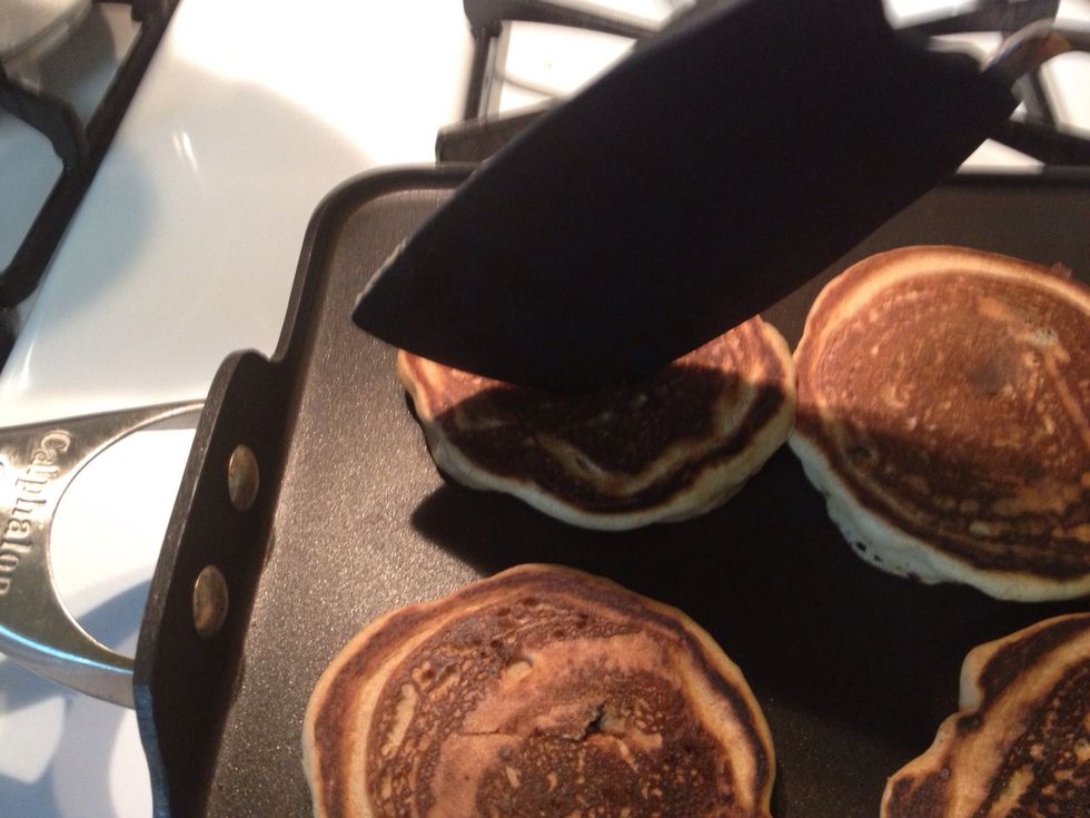 I also poke a small slice with my spatula and flip again to make sure they cook thoroughly inside.