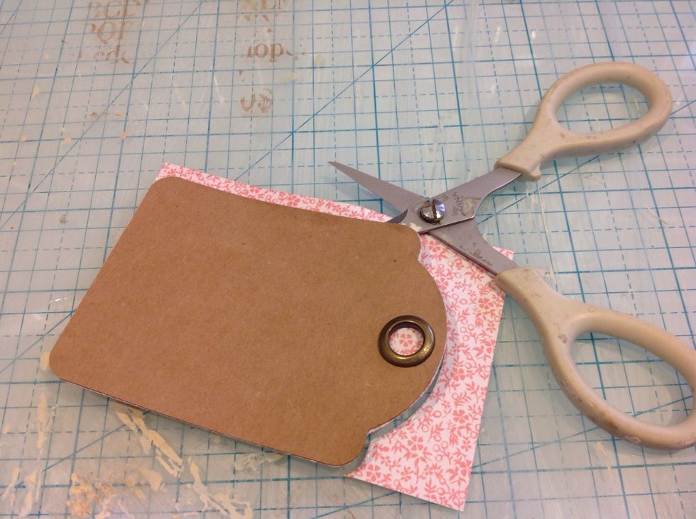 I also used some smaller Kraft tags throughout my calendar. I covered it just on the front.