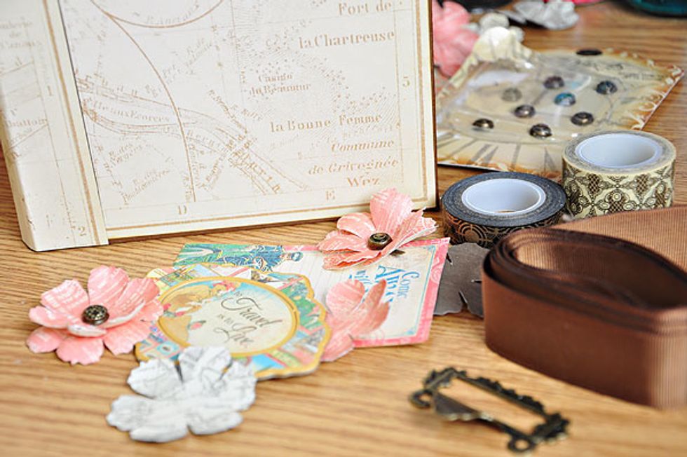 I always decorate/embellish the cover after finishing the inside pages of my albums. That way I can maximize the amount of embellishments I'd use.