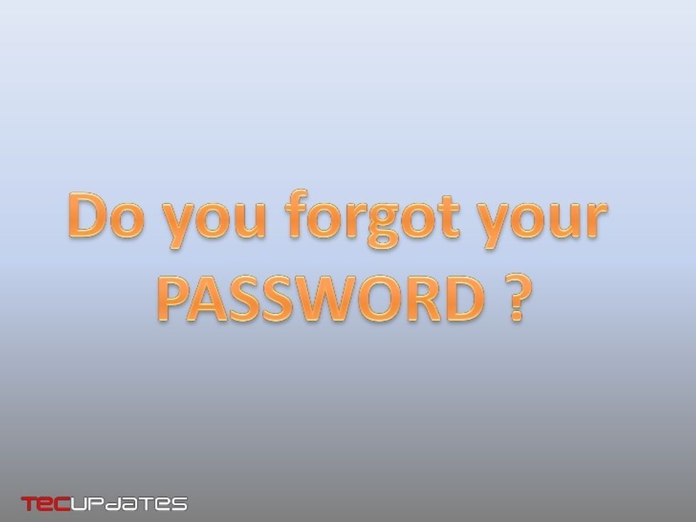 I always forget my password!! but i have some ways to remember it.... 1. right it down somewhere you will remember it. 2. choose something you have already memorized!!