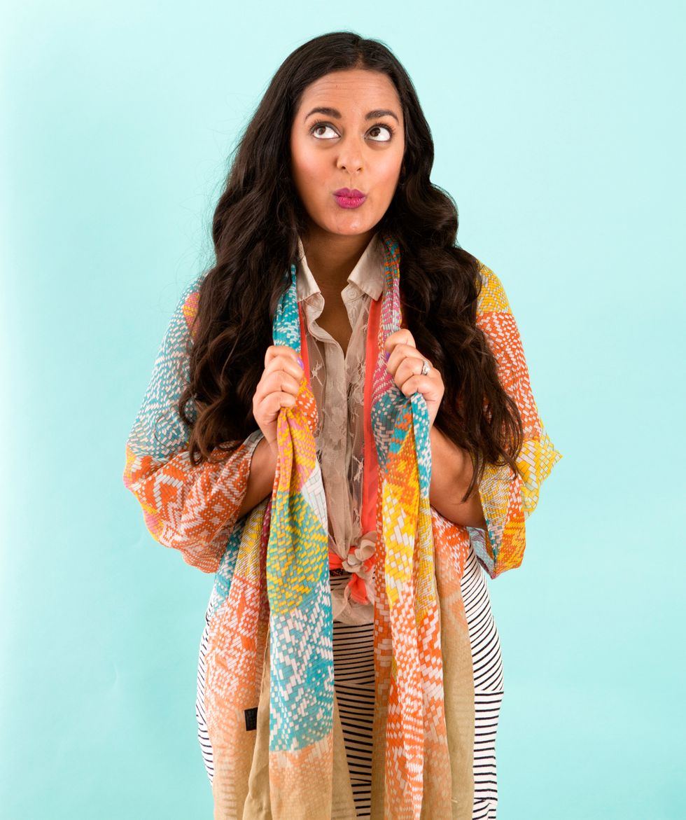 I always keep one in my bag and bust it out if it gets chilly, if I need a quick-change cover-up or even if I need a picnic blanket in the park.