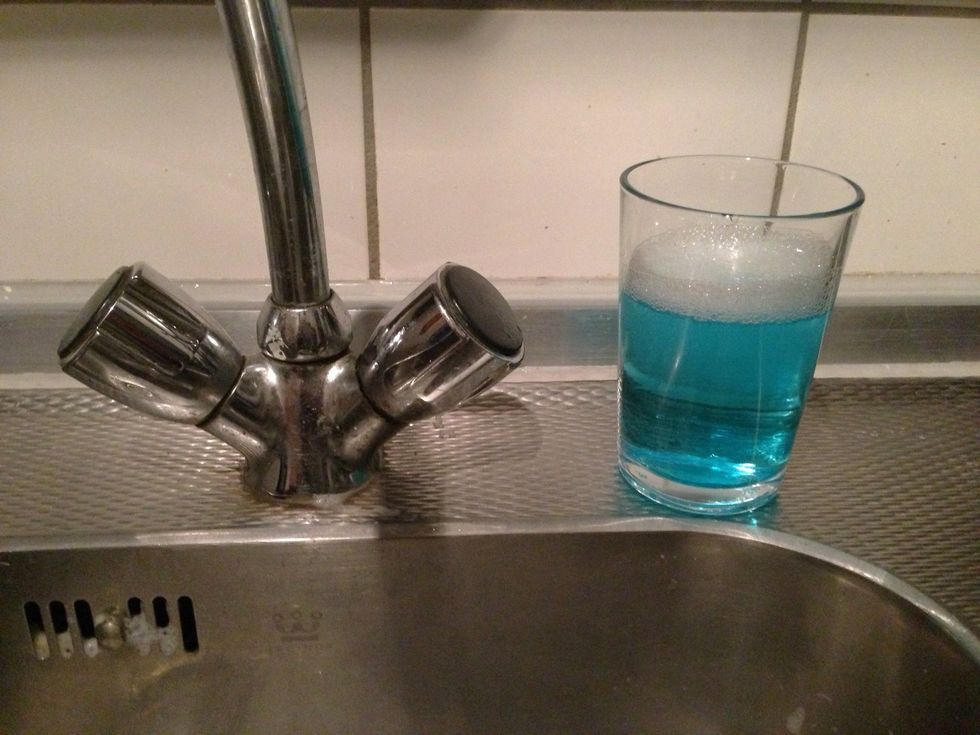 I always put it next to the sink