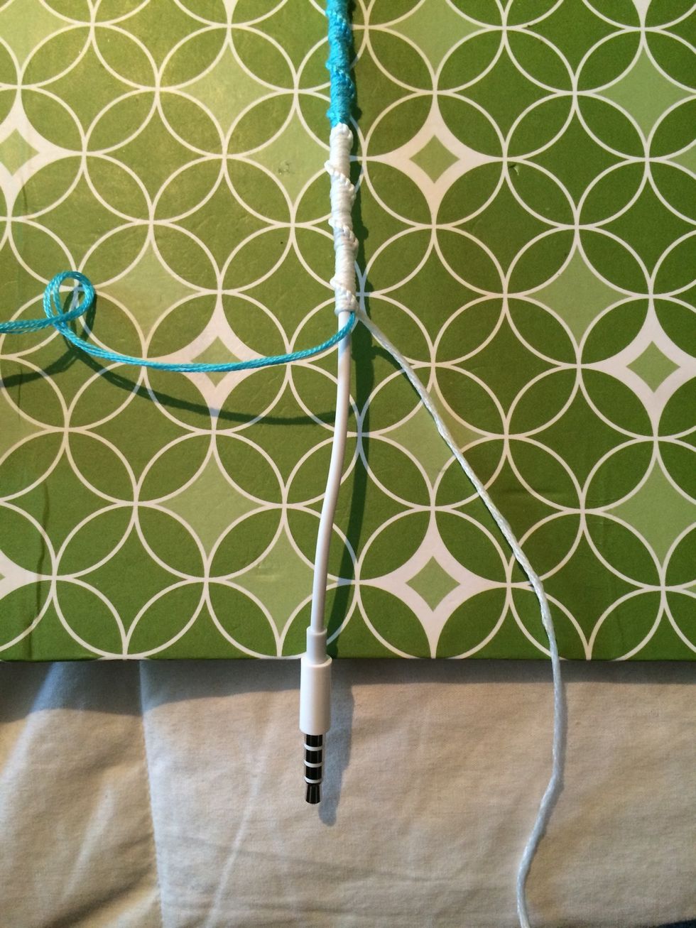 I am finally reaching the end. I am going to do one last set of blue.