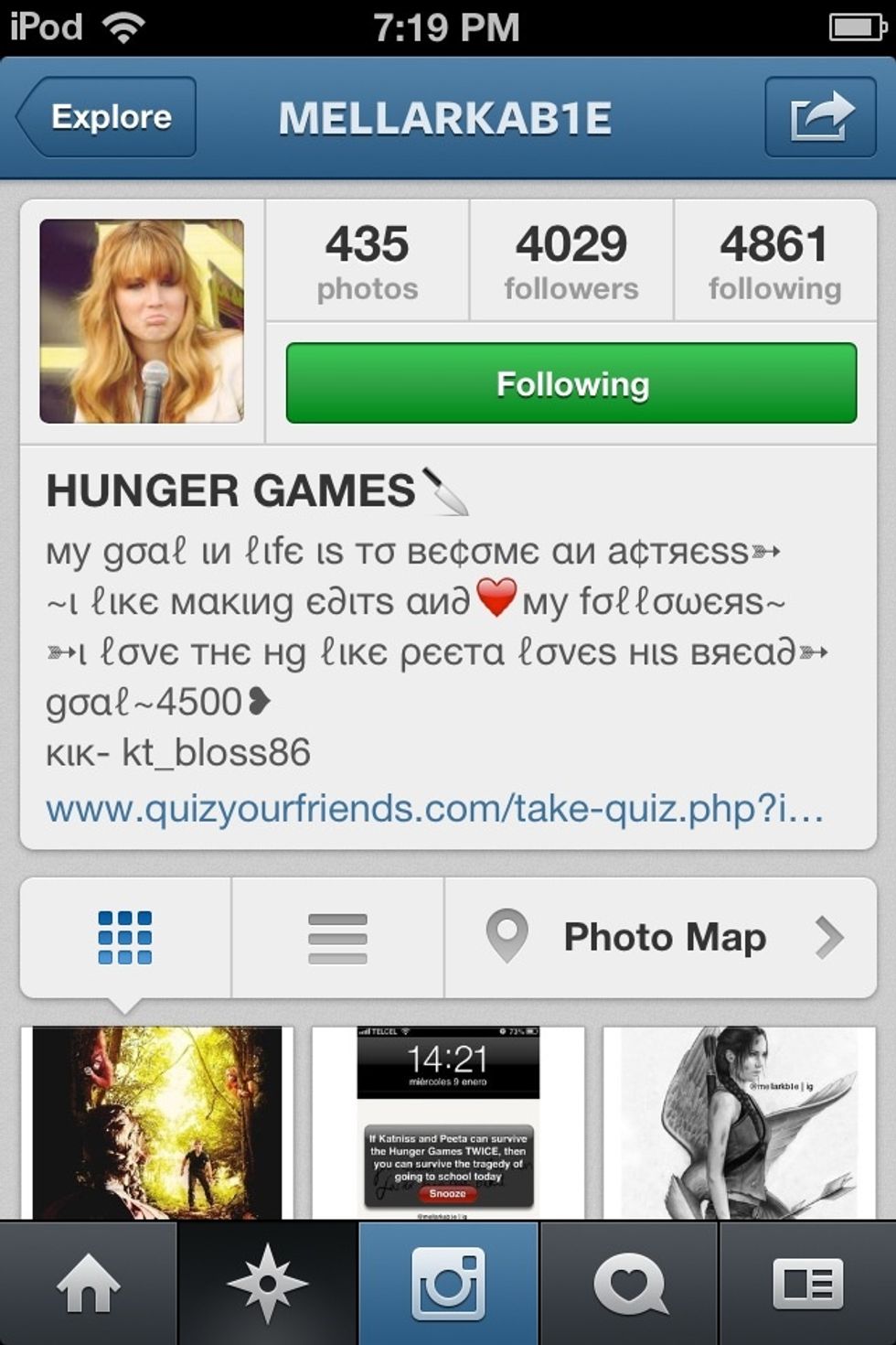 I am gonna use my friends account @mellarkab1e as a guide by the way PLEASE FOLLOW!!!