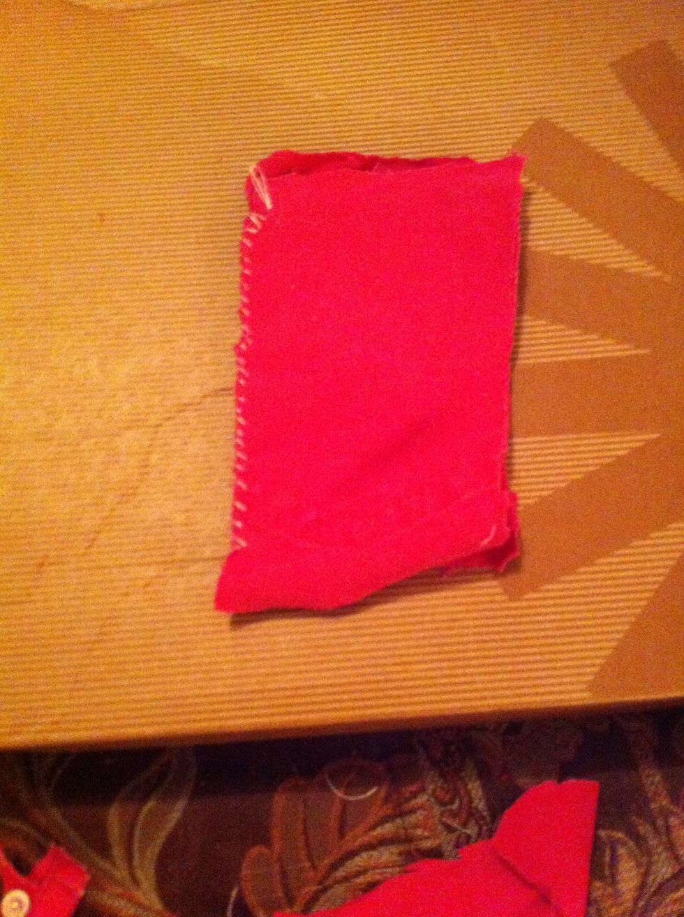 I am hand sewing mine, but sewing machines work just as well. You want to sew both sides and the bottom.