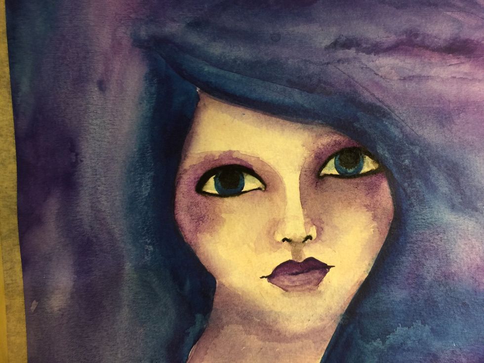 I am know adding in some details to the eyes nose and mouth.