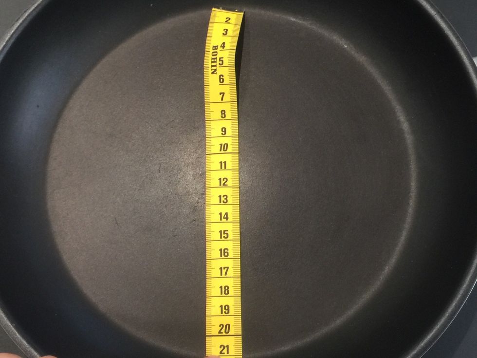 I am using a frying pan 21cm base. And you split the pasta into 2. Or\u25b6\ufe0f