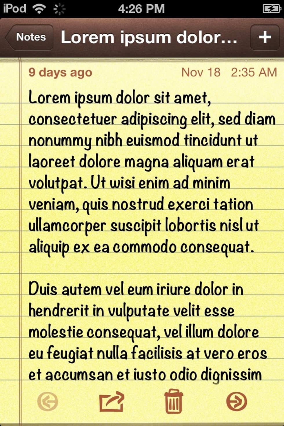 I am using FILLER TEXT for this example.