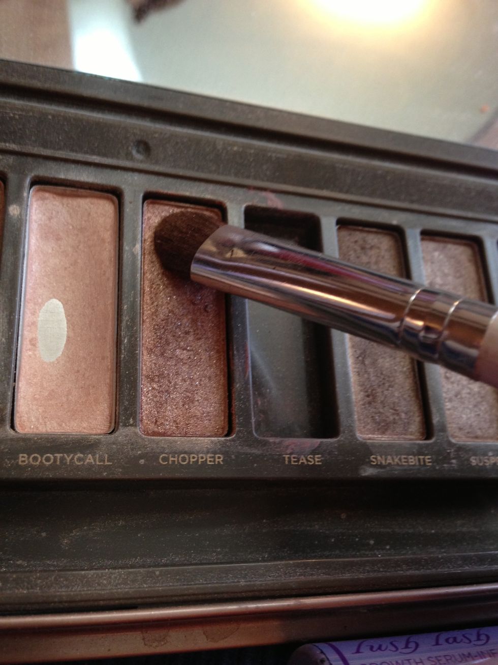 I apply Chopper (rose gold w/sparkle) on my lid.